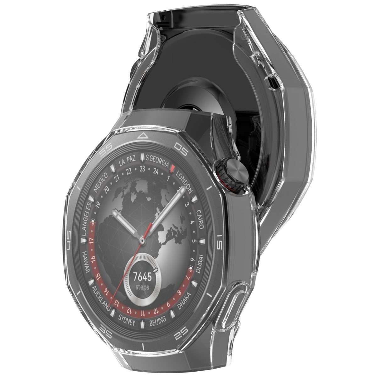 For Huawei Watch GT 5 Pro 46mm Electroplated TPU Full Coverage Watch Prote ... (Transparent Color)