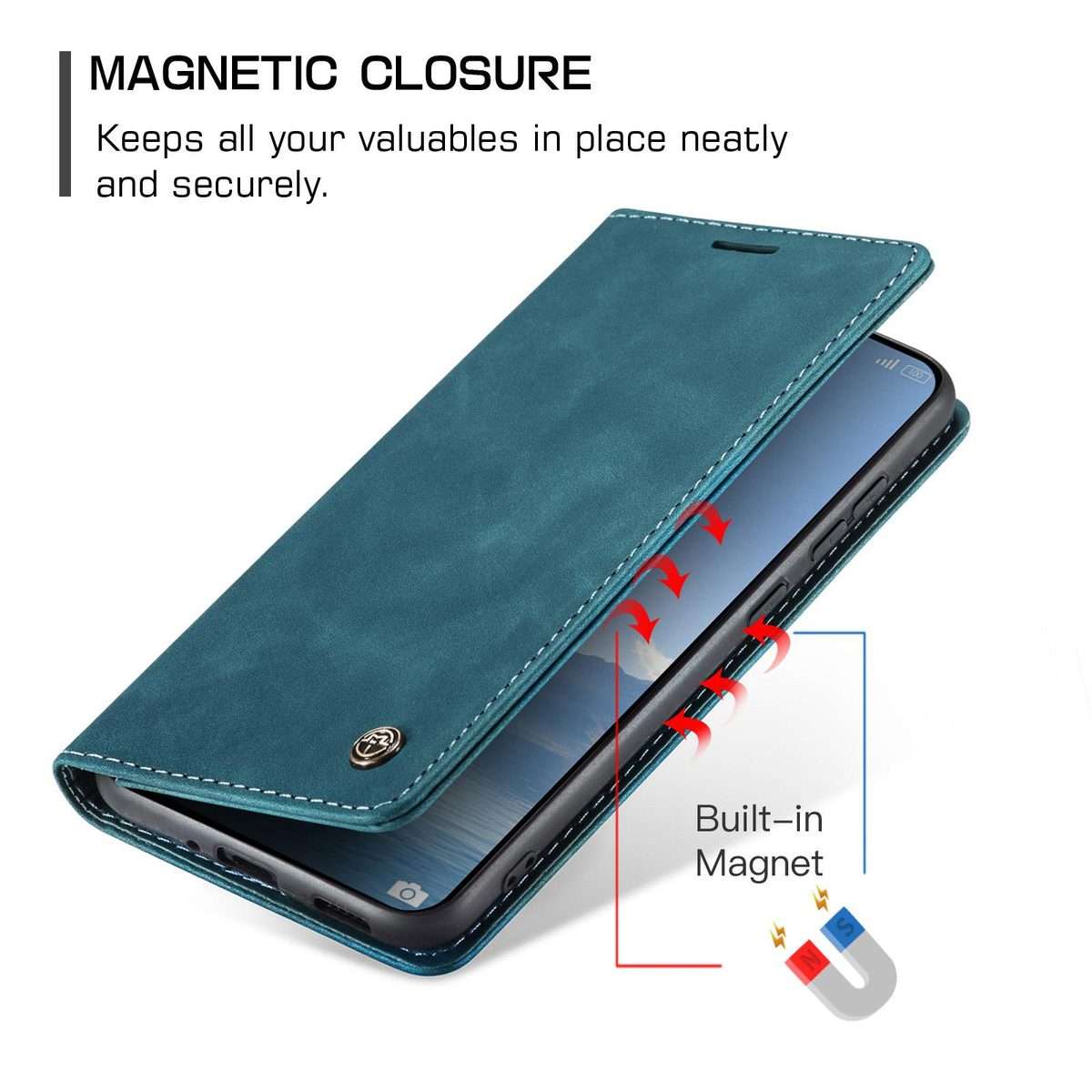 For Xiaomi 15T Pro CaseMe 013 Multifunctional Horizontal Flip Leather Phone Case(Blue)