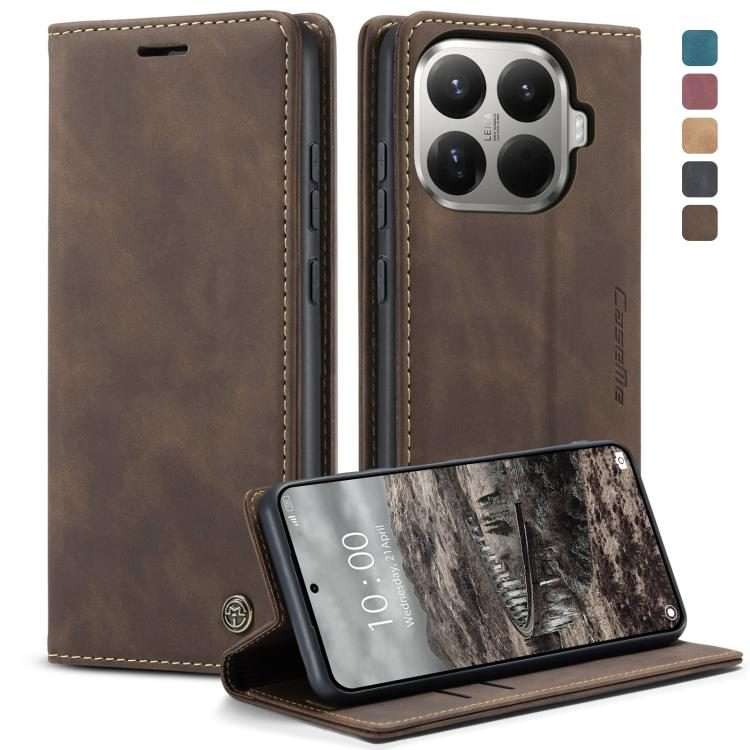For Xiaomi 15T Pro CaseMe 013 Multifunctional Horizontal Flip Leather Phone Case(Coffee)