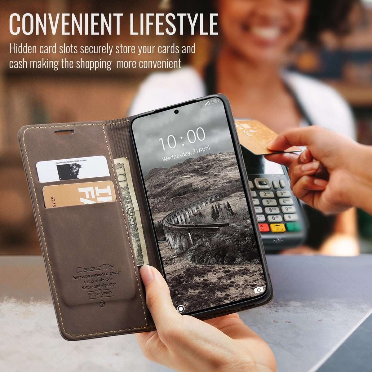For Xiaomi 15T Pro CaseMe 013 Multifunctional Horizontal Flip Leather Phone Case(Coffee)