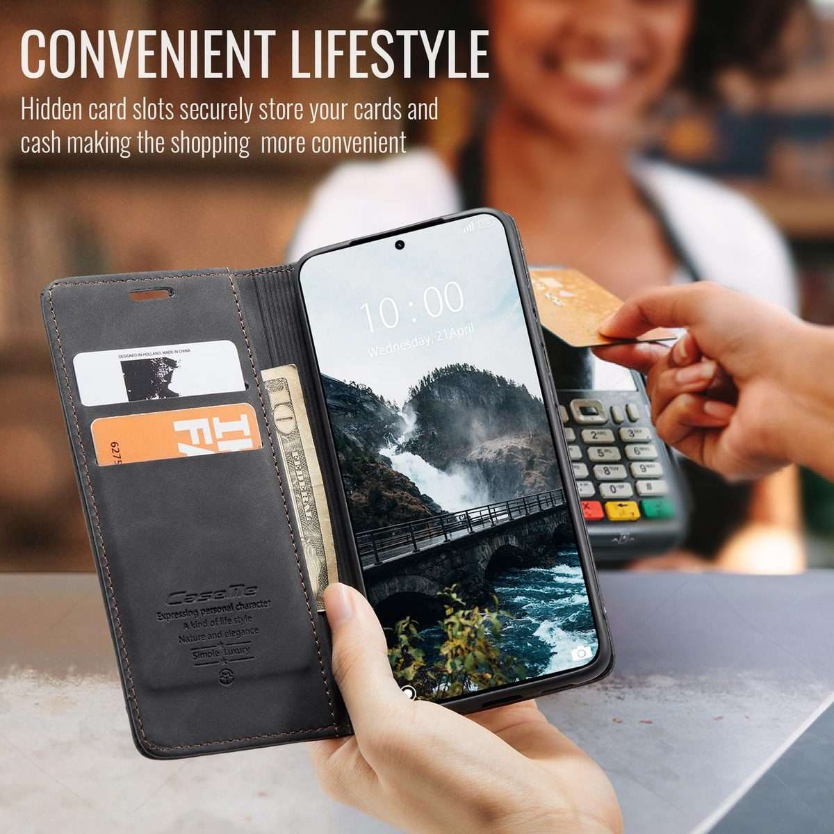 For Xiaomi 15T Pro CaseMe 013 Multifunctional Horizontal Flip Leather Phone Case(Black)