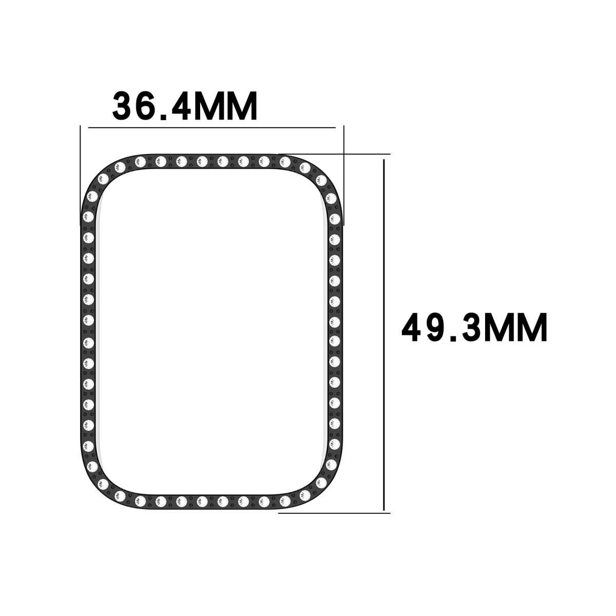 For Xiaomi Smart Band 9 Pro Diamond PC Half Coverage Watch Protective Case(Matte Starlight)
