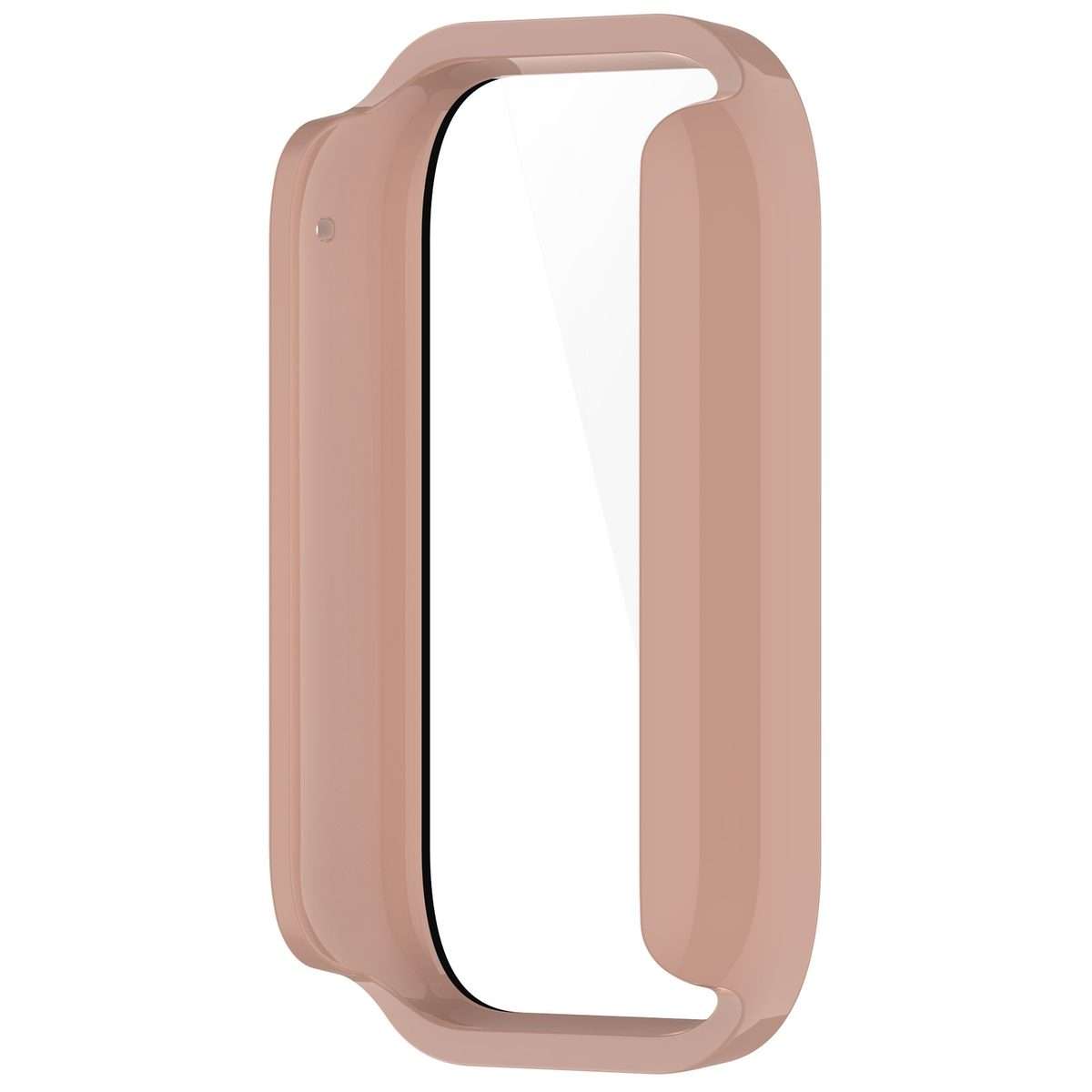 For Xiaomi Smart Band 9 Pro Tempered Film Integrated PC Watch Protective Case(Sakura Pink)