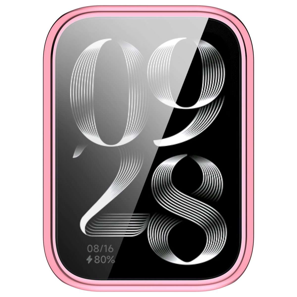 For Xiaomi Smart Band 9 Pro Electroplated Full Coverage TPU Watch Protective Case(Pink)