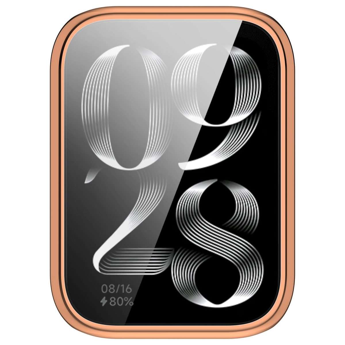 For Xiaomi Smart Band 9 Pro Electroplated Full Coverage TPU Watch Protective Case(Rose Gold)