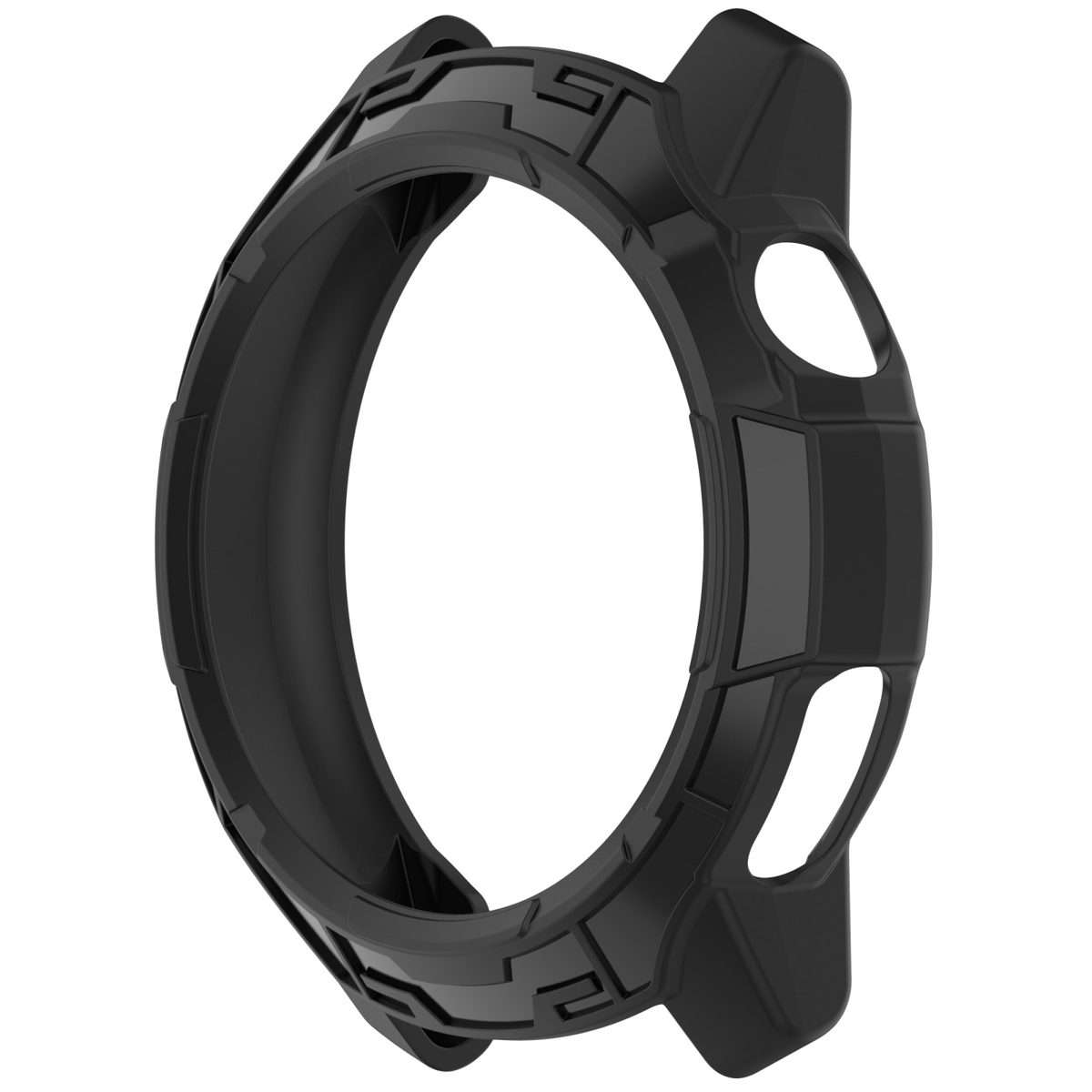 For COROS Pace Pro Armor Hollow TPU Half Coverage Watch Protective Case(Black)