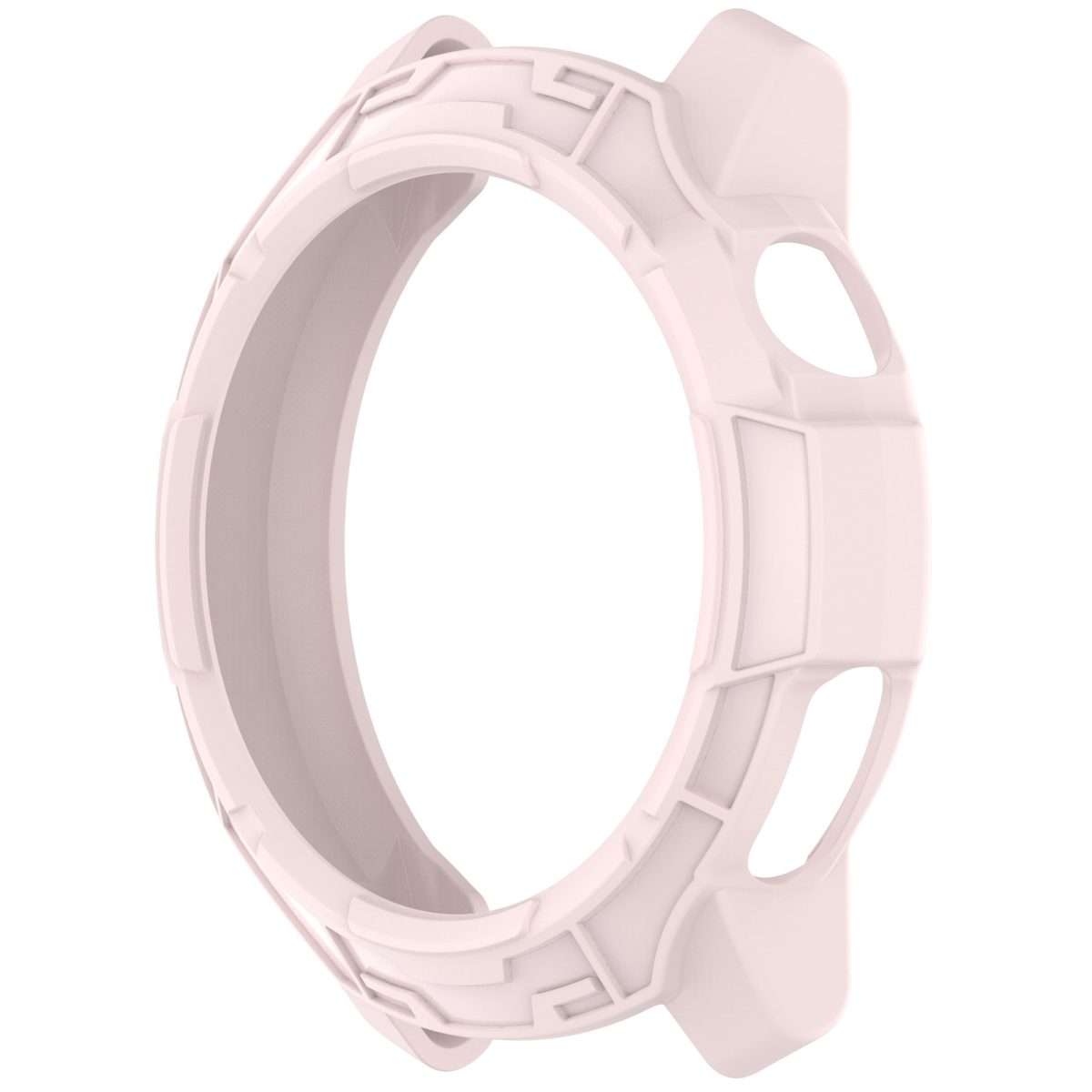 For COROS Pace Pro Armor Hollow TPU Half Coverage Watch Protective Case(Light Pink)