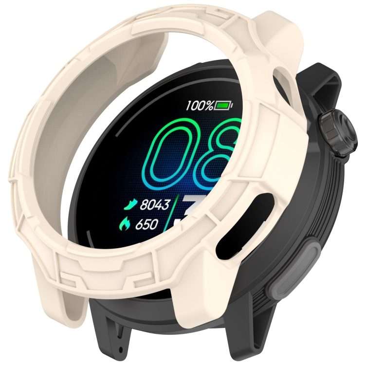 For COROS Pace Pro Armor Hollow TPU Half Coverage Watch Protective Case(Starlight)