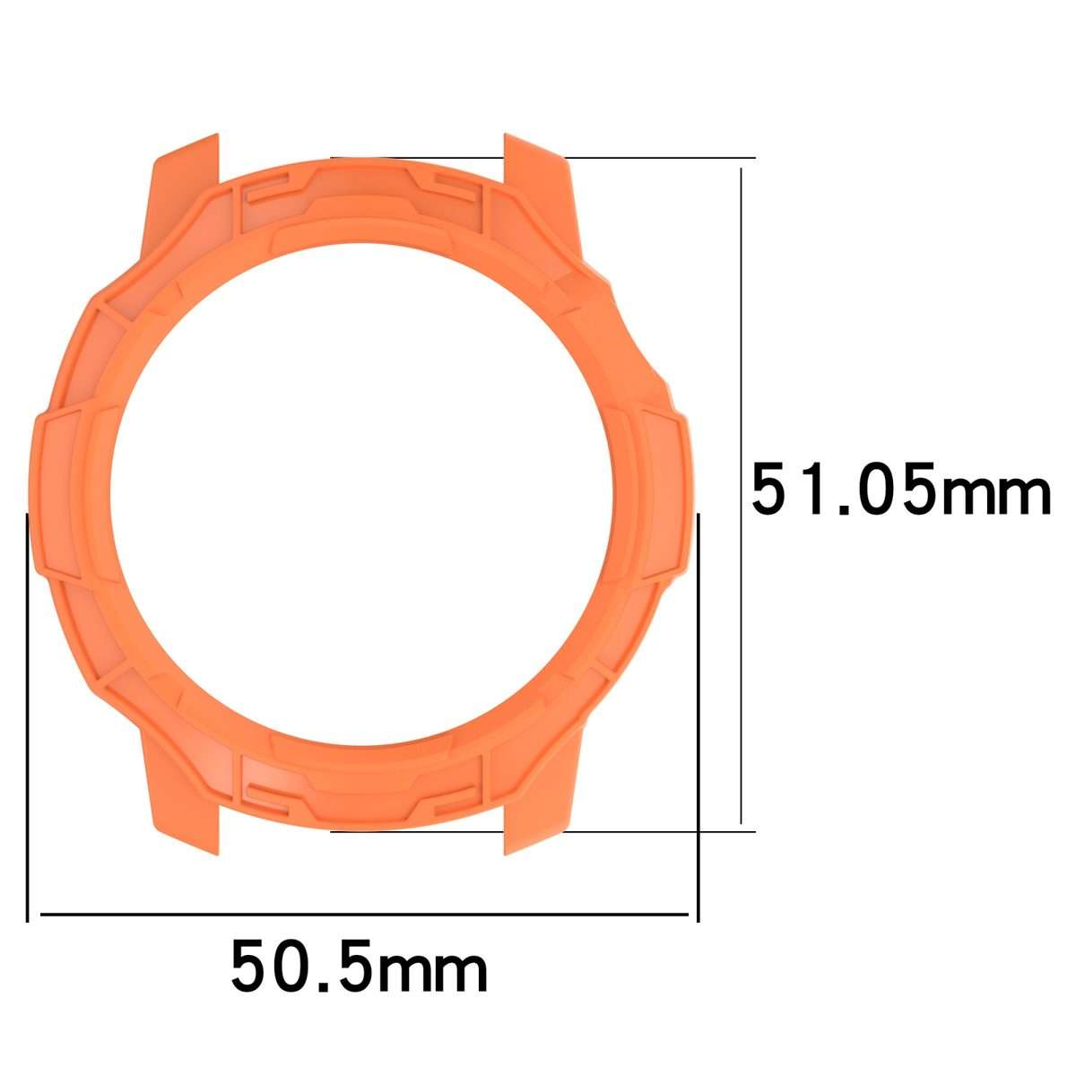 For COROS Pace Pro Armor Hollow TPU Half Coverage Watch Protective Case(Starlight)