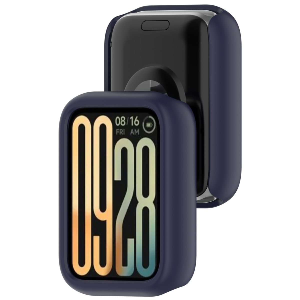 For Xiaomi Smart Band 9 Pro Half Coverage PC Hollow Watch Protective Case(Midnight Blue)