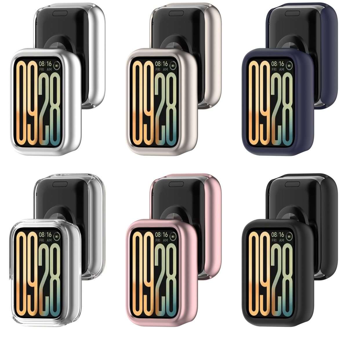 For Xiaomi Smart Band 9 Pro Half Coverage PC Hollow Watch Protective Case(Midnight Blue)