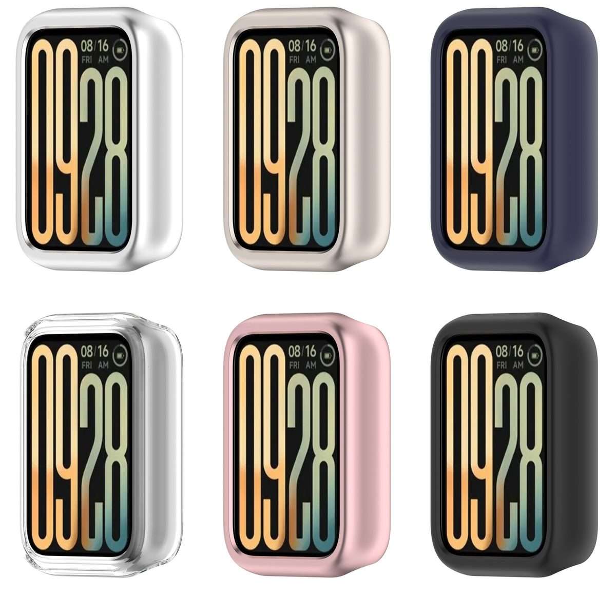 For Xiaomi Smart Band 9 Pro Half Coverage PC Hollow Watch Protective Case(Starlight)