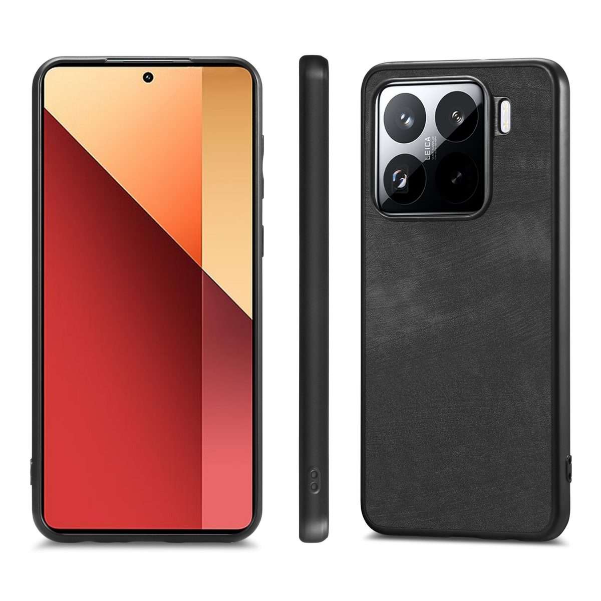 For Xiaomi 15 Pro Vintage Leather PC Back Cover Phone Case(Black)