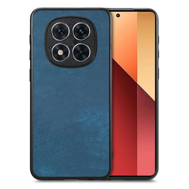 For Xiaomi Redmi Note 14 Pro+ 5G Vintage Leather PC Back Cover Phone Case(Blue)