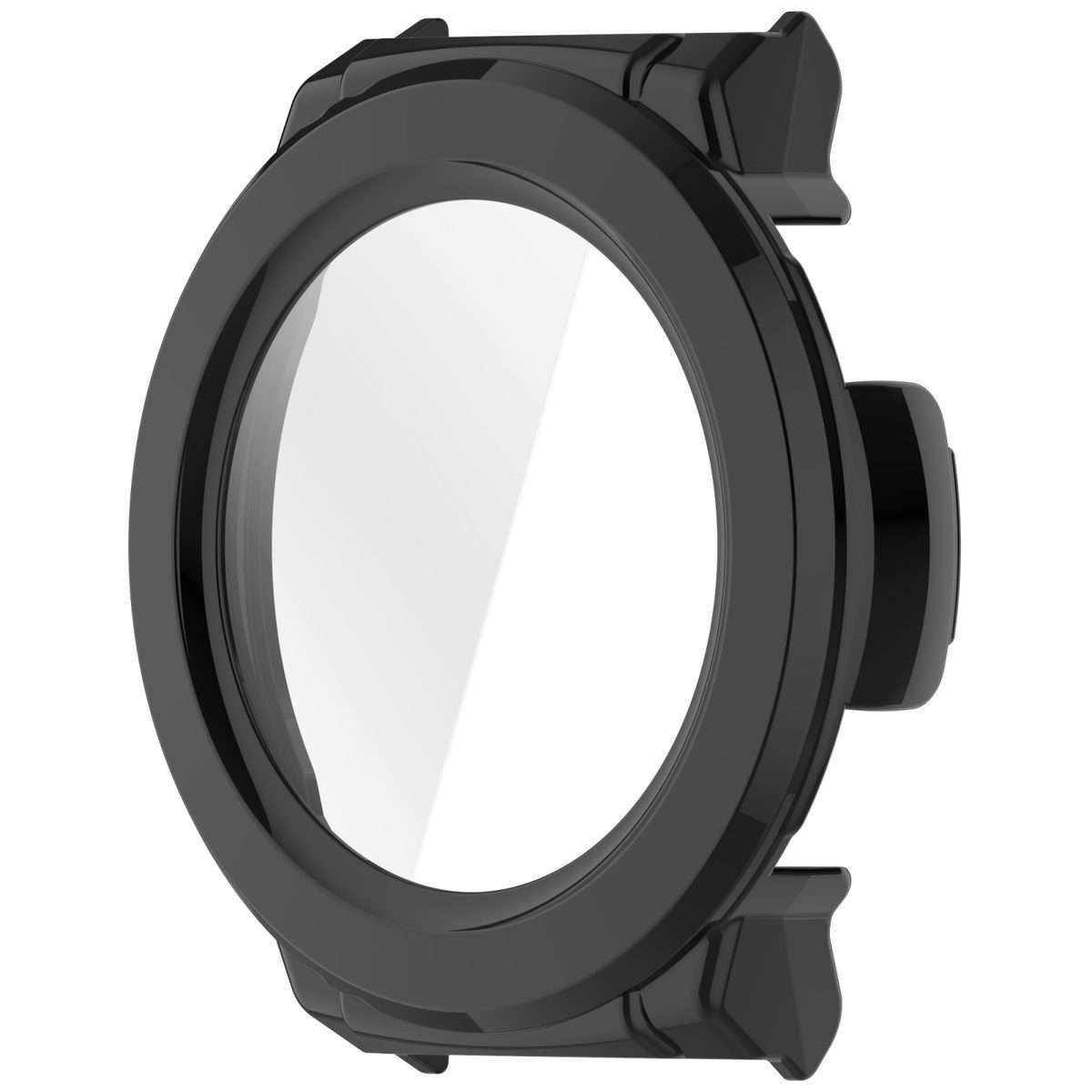 For Mibro Watch GS Pro Tempered Film Integrated PC Watch Protective Case(Black)