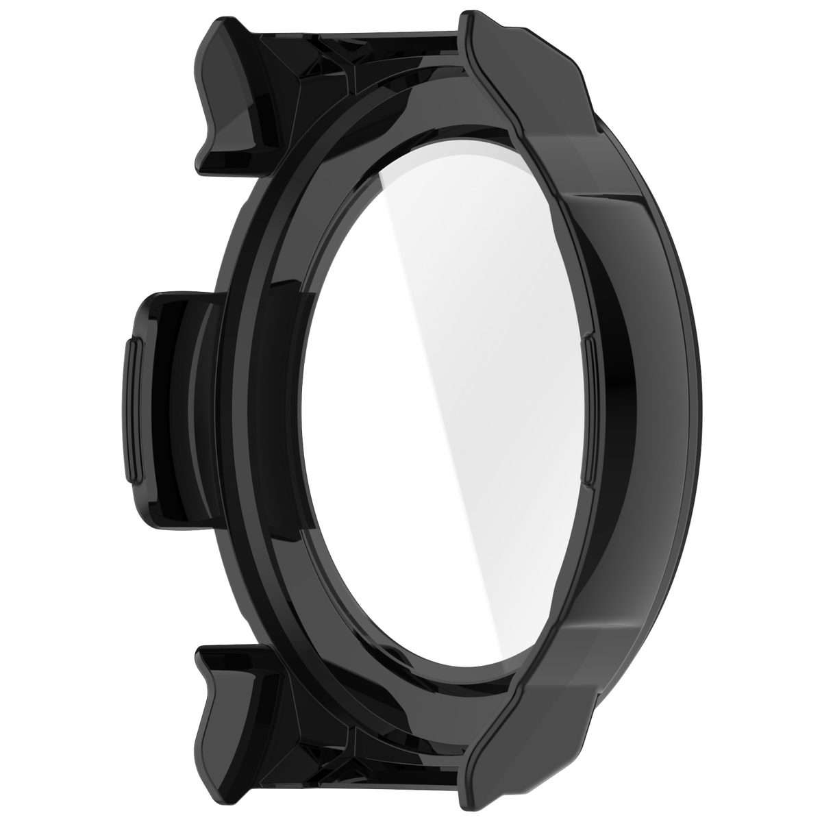 For Mibro Watch GS Pro Tempered Film Integrated PC Watch Protective Case(Black)