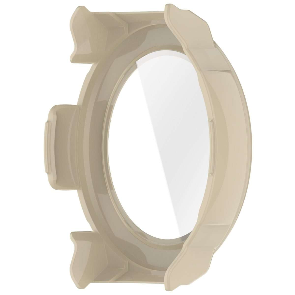 For Mibro Watch GS Pro Tempered Film Integrated PC Watch Protective Case(Ivory White)