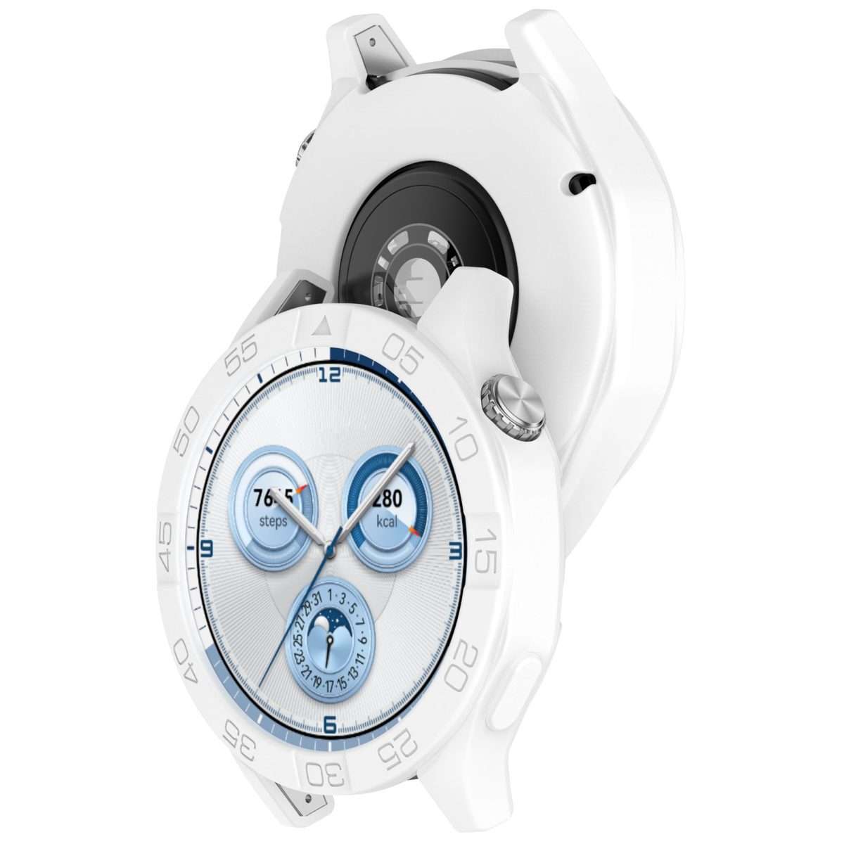 For Huawei Watch GT 5 / GT 5 Pro 46mm Silicone Watch Protective Case(White)