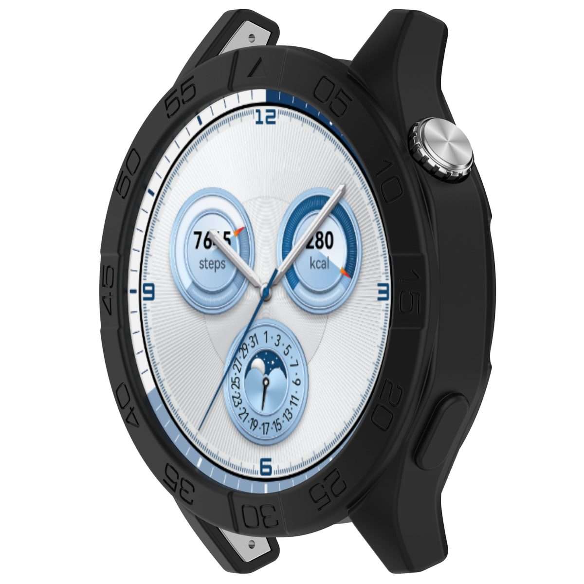 For Huawei Watch GT 5 / GT 5 Pro 46mm Silicone Watch Protective Case(Black)