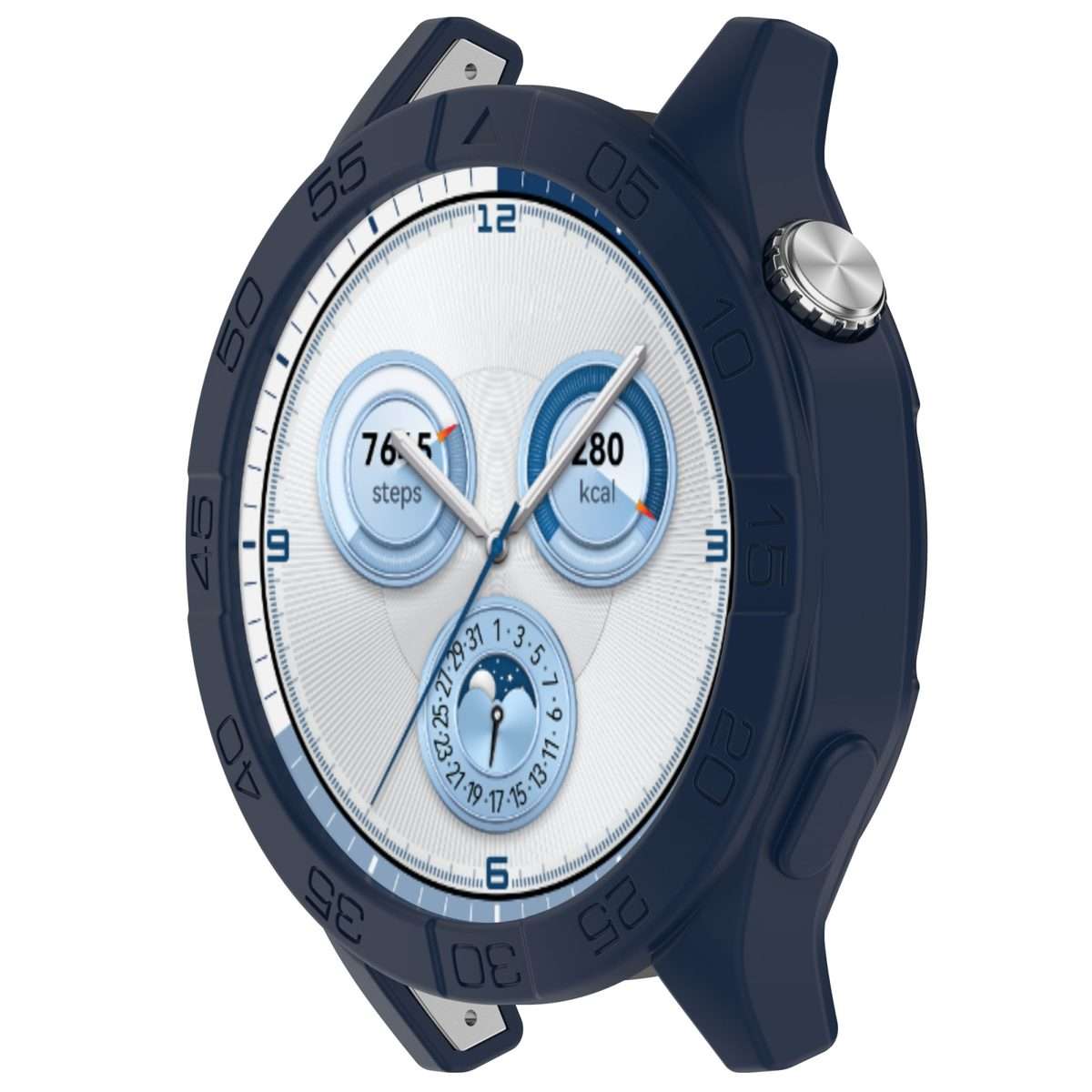 For Huawei Watch GT 5 / GT 5 Pro 46mm Silicone Watch Protective Case(Ink Blue)
