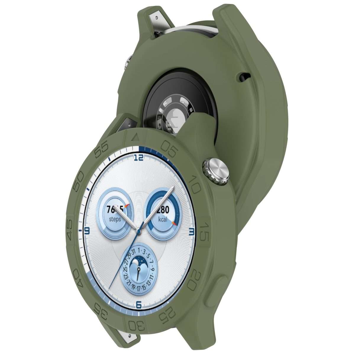 For Huawei Watch GT 5 / GT 5 Pro 46mm Silicone Watch Protective Case(Green)