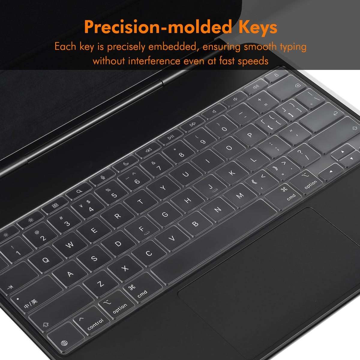 For iPad Pro 13 M4 2024 ENKAY US Version Magic Keyboard Cover Soft TPU Protective Film