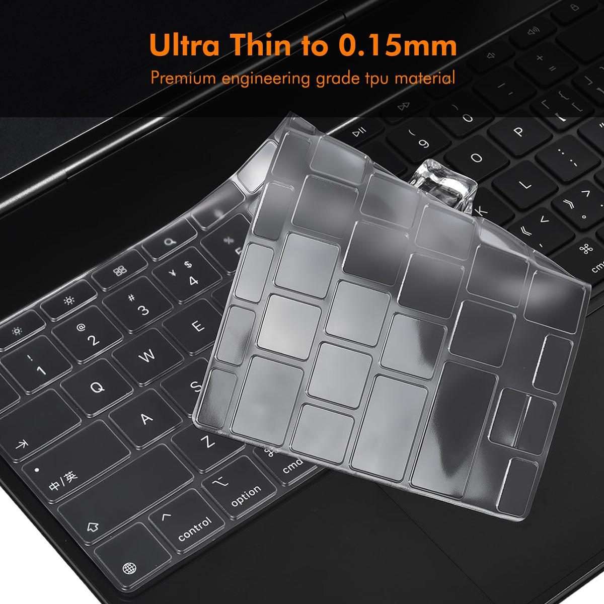 For iPad Pro 13 M4 2024 ENKAY US Version Magic Keyboard Cover Soft TPU Protective Film