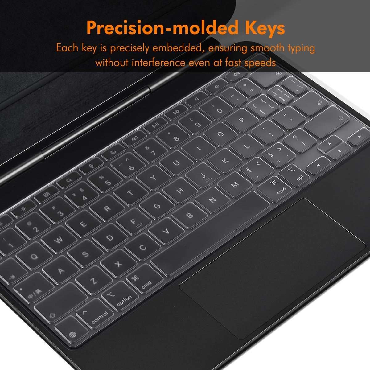 For iPad Pro 11 M4 2024 ENKAY US Version Magic Keyboard Cover Soft TPU Protective Film