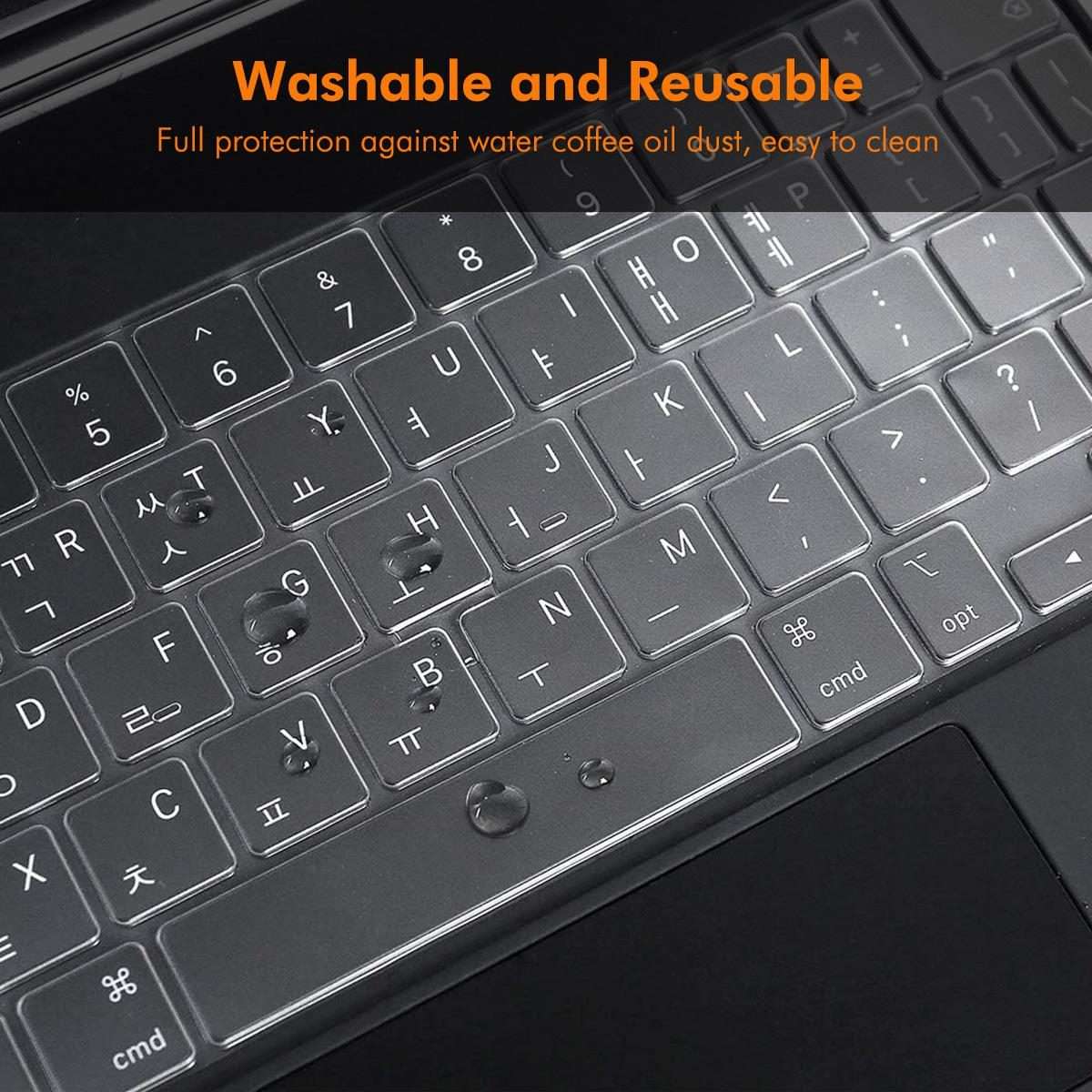 For iPad Air 13 (2024) / iPad Pro 12.9 (2022/2021/2020) ENKAY US Version Magic Keyboard Cover Soft