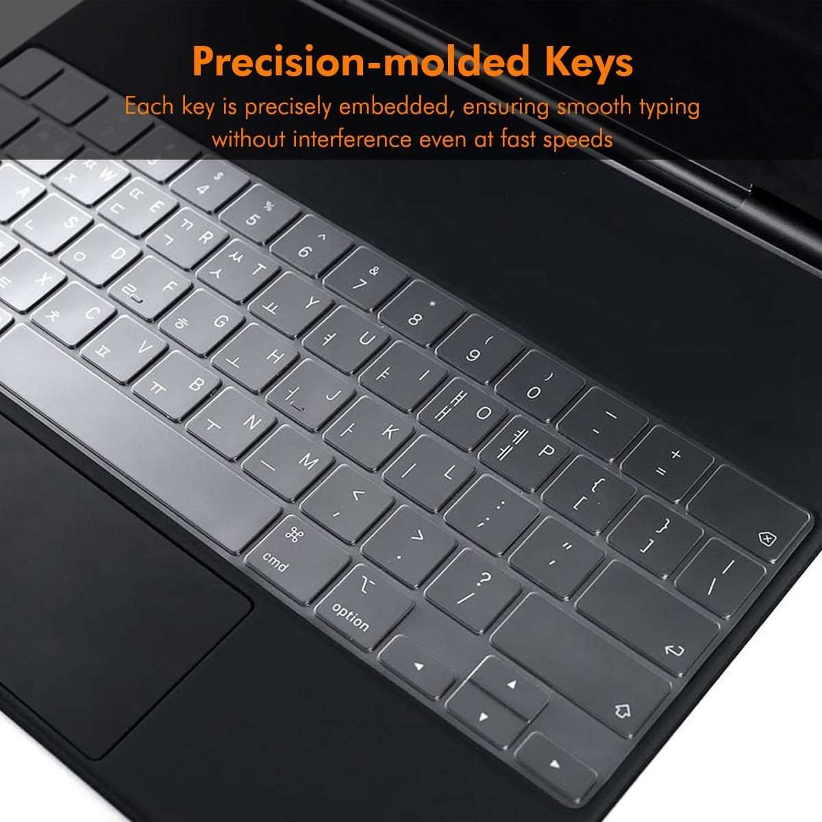 For iPad Air 13 (2024) / iPad Pro 12.9 (2022/2021/2020) ENKAY US Version Magic Keyboard Cover Soft