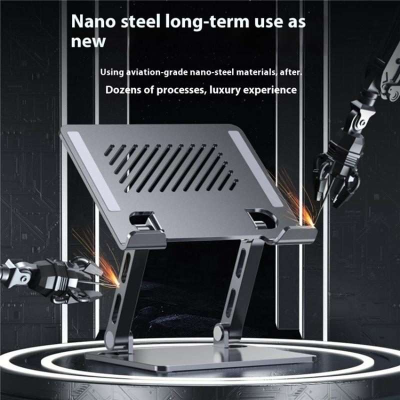J26S Adjustable Foldable Desktop Tablet Alloy Steel Metal Stand(Silver)