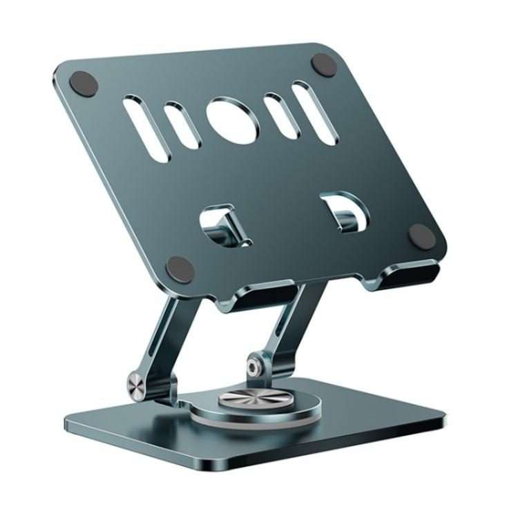 J58 Dual Rod Support Alloy Steel Foldable Rotating Tablet Holder(Dark Grey)
