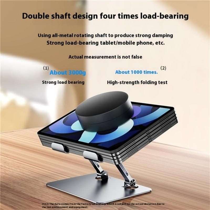 J18S 360 Degree Rotation Desktop Phone Tablet Alloy Steel Holder(Silver)