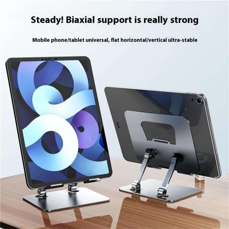 J18S 360 Degree Rotation Desktop Phone Tablet Alloy Steel Holder(Silver)