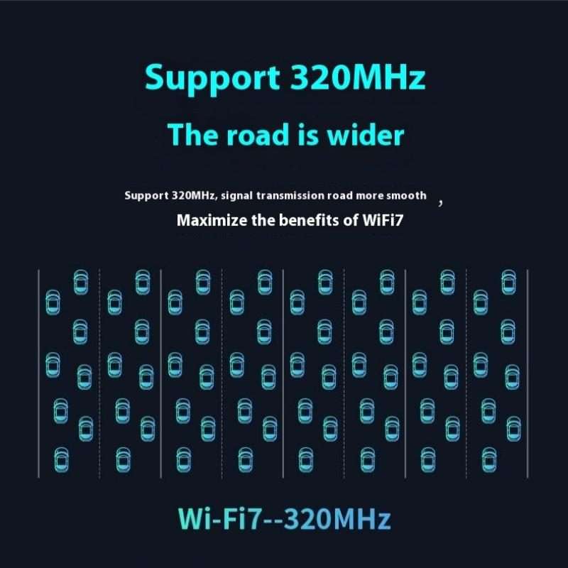 BE6500 Wireless Network Card Driver Free 6500M Tri Band WiFi 7 USB 3.0 Adapter for PC