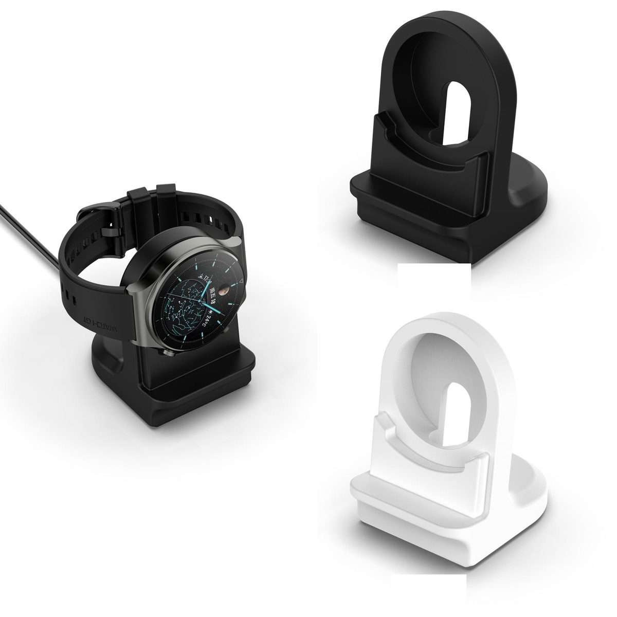 For Huawei Watch D2 Smart Watch Silicone Charging Bracket(White)
