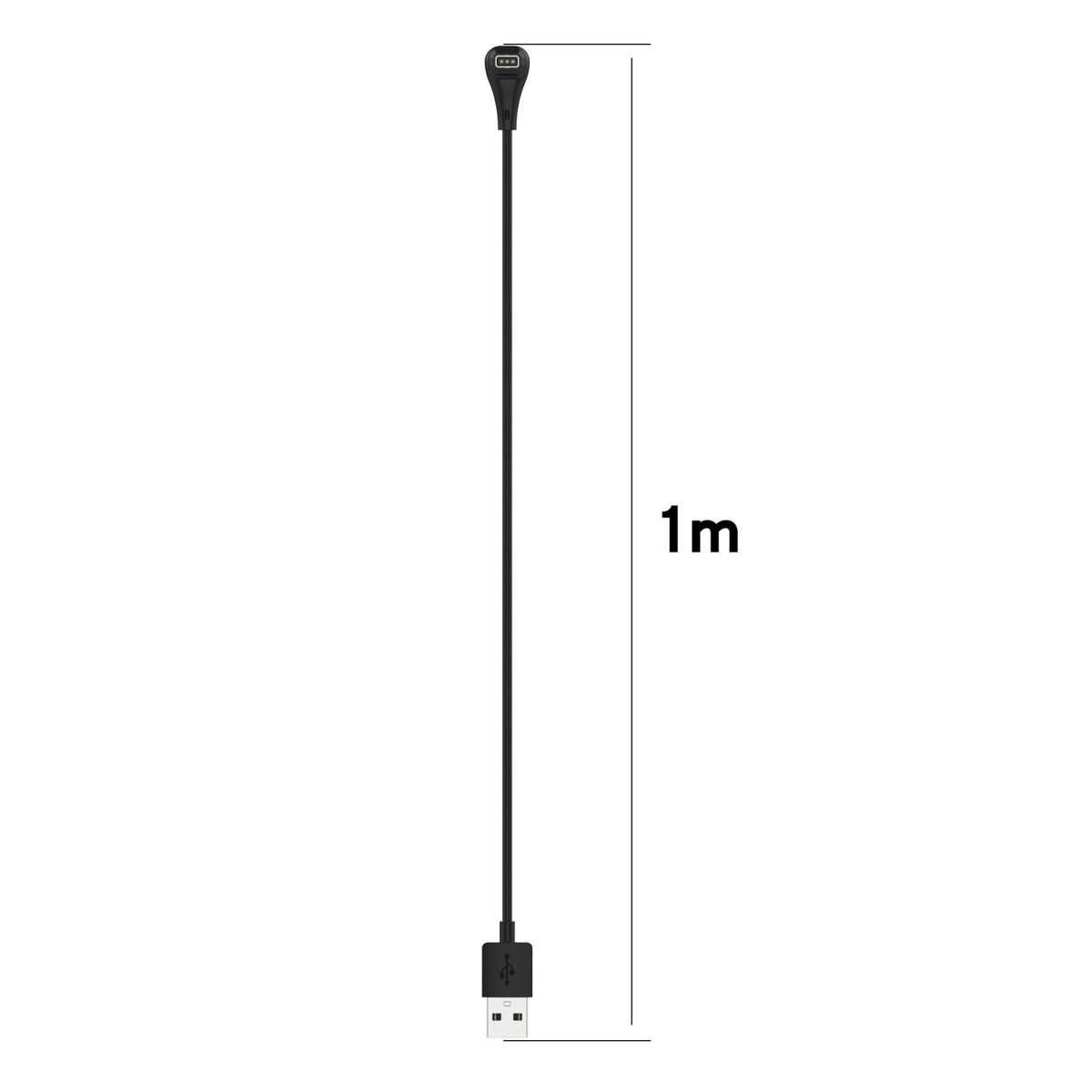 For COROS PACE 4 / APEX 4 / PACE Pro USB Interface Smart Watch Charging Cable, Length: 1m(Black)