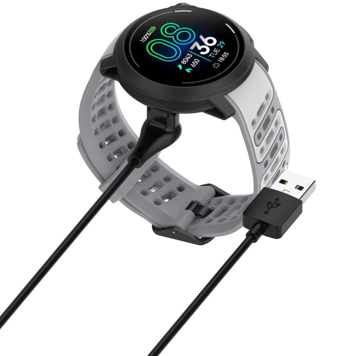 For COROS PACE 4 / APEX 4 / PACE Pro USB Interface Smart Watch Charging Cable, Length: 1m(Black)