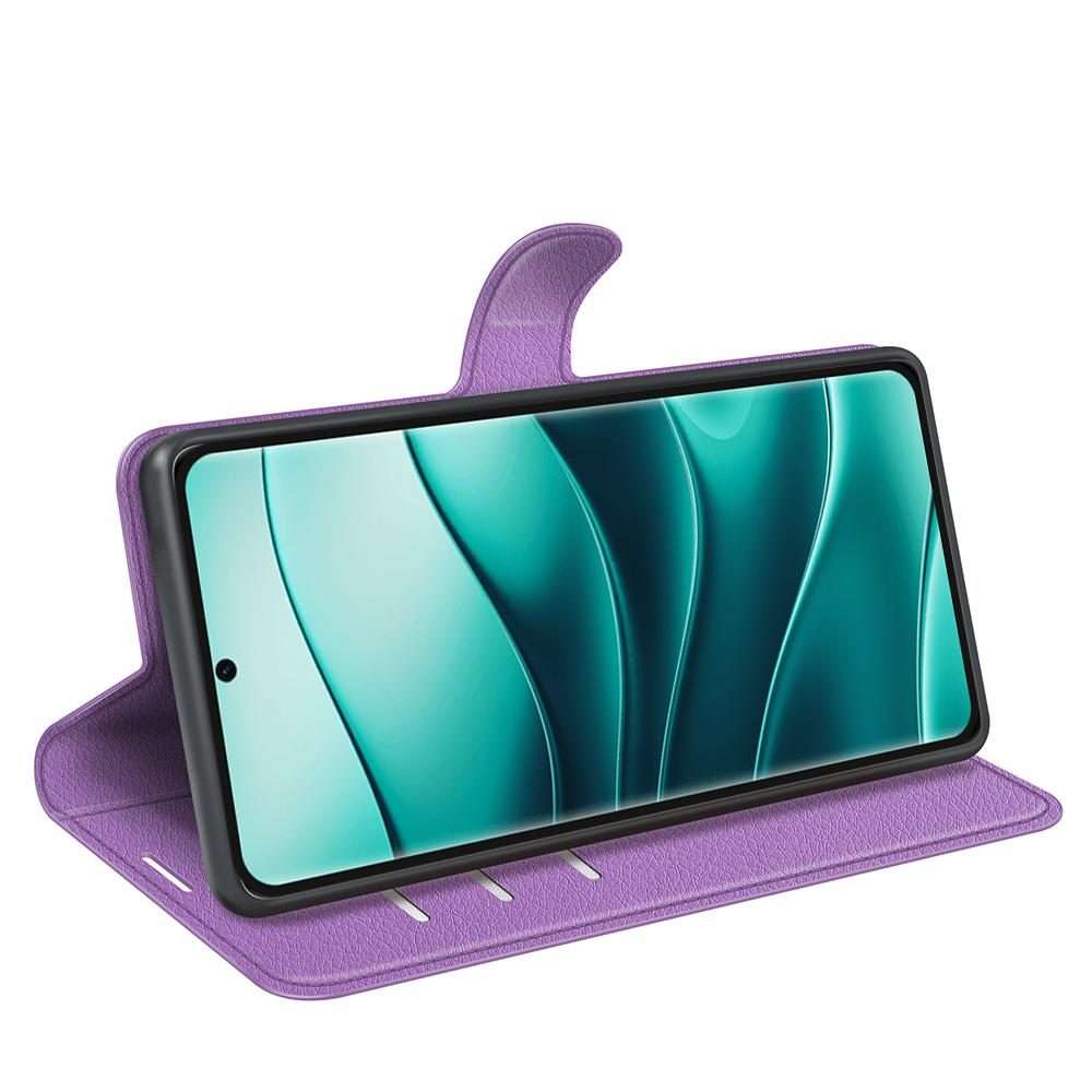 For Xiaomi Redmi Note 14 Pro+ Litchi Texture Horizontal Flip Leather Phone Case with ... (Purple)