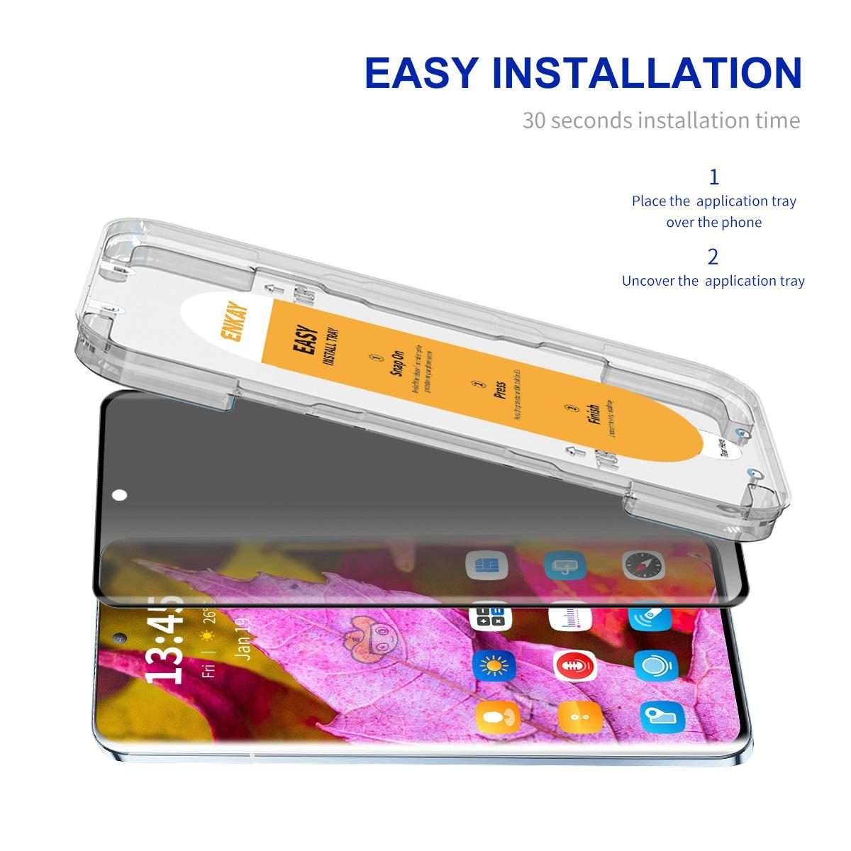 For Redmi Note 14 Pro+ / Note 13 Pro+ ENKAY Hat-Prince Easy Install Heat Bending Privacy Screen Te