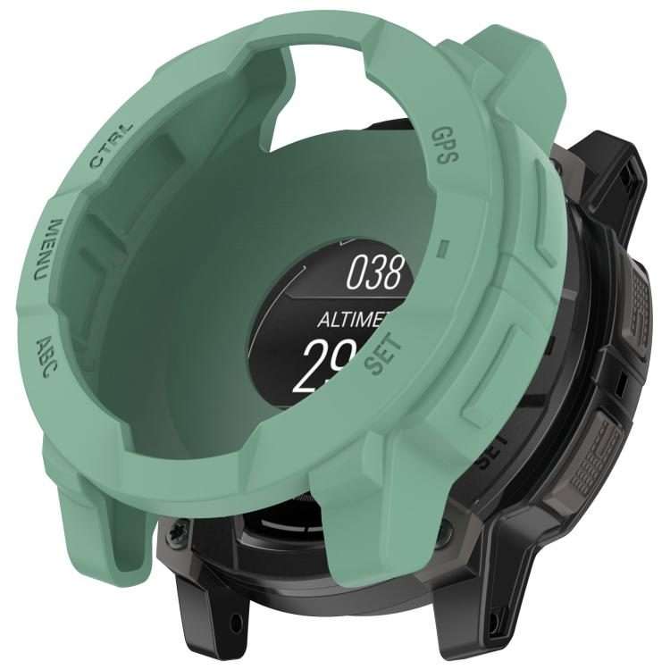 For Garmin Instinct 3 AMOLED / Solar 50mm Silicone Watch Protective Case(Forest Green)