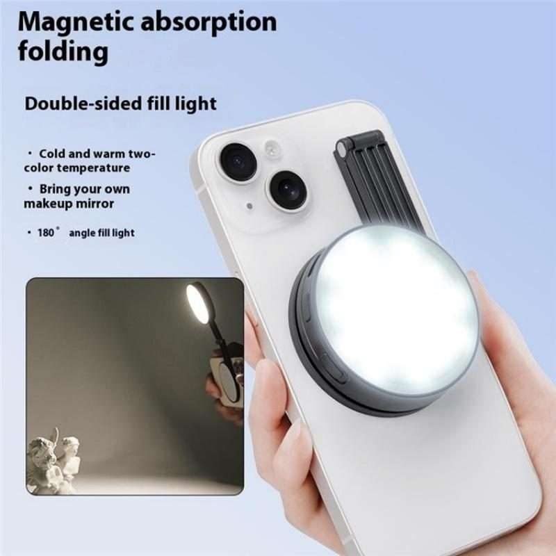 M38 Portable Photography Live MagSafe Magnetic Phone Fill Light(Black)