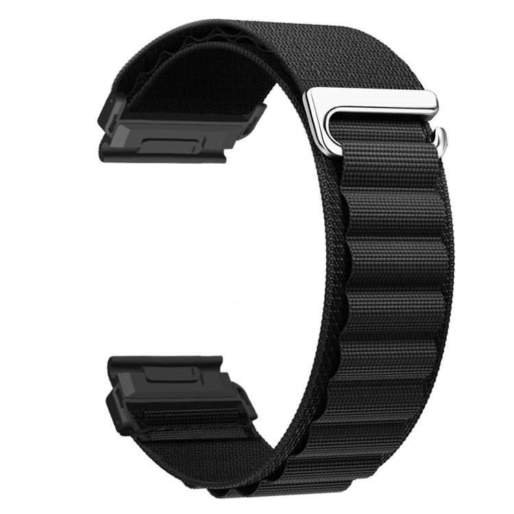 For Gamin 26mm Quick Release Nylon Watch Band(Black)
