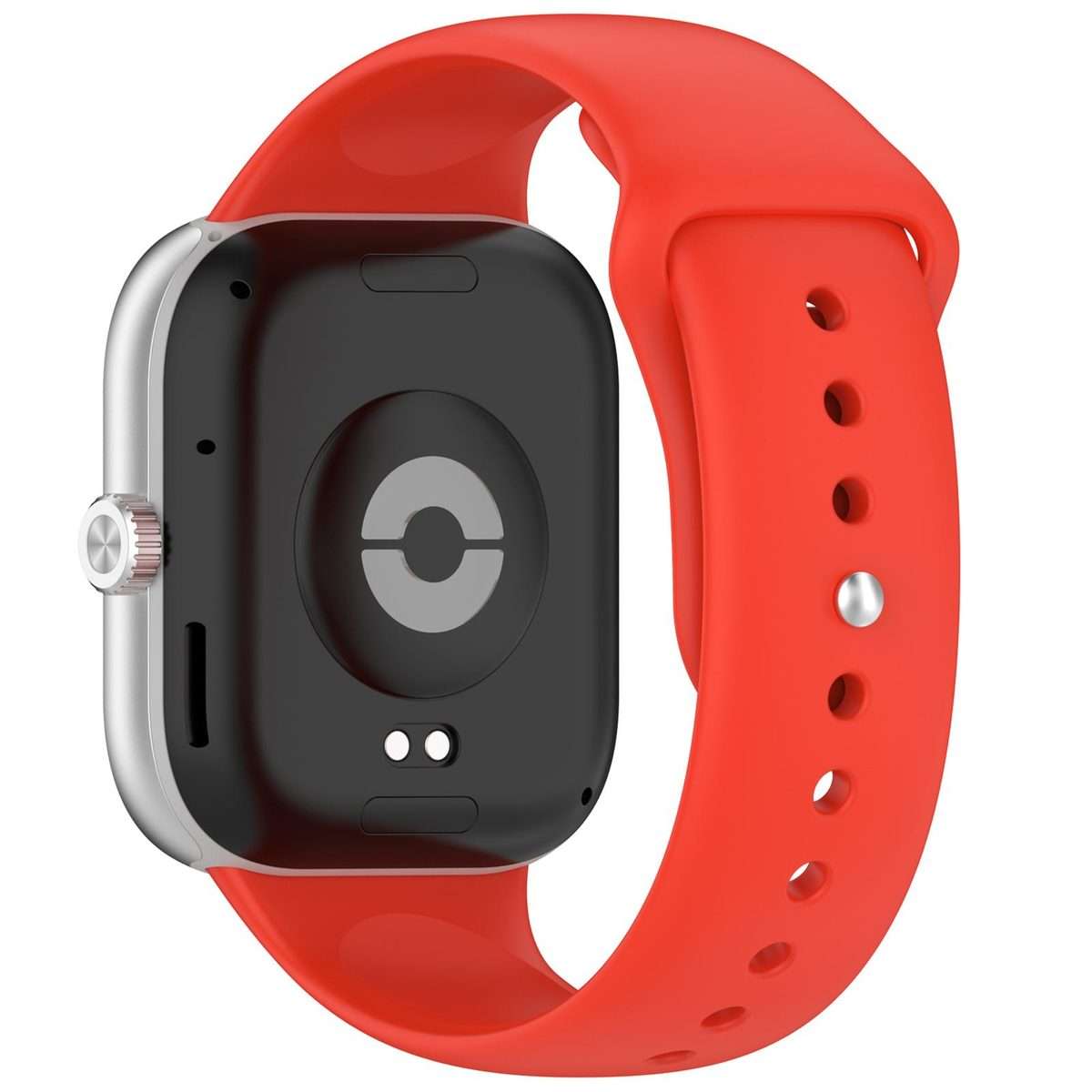 For Redmi Watch 6 / 5 / Xiaomi Band 9 Pro Reverse Buckle Solid Color Silicone Watch Band(Red)