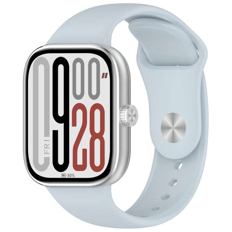 For Redmi Watch 6 / 5 / Xiaomi Band 9 Pro Reverse Buckle Solid Color Silicone Wat ... (Light Blue)