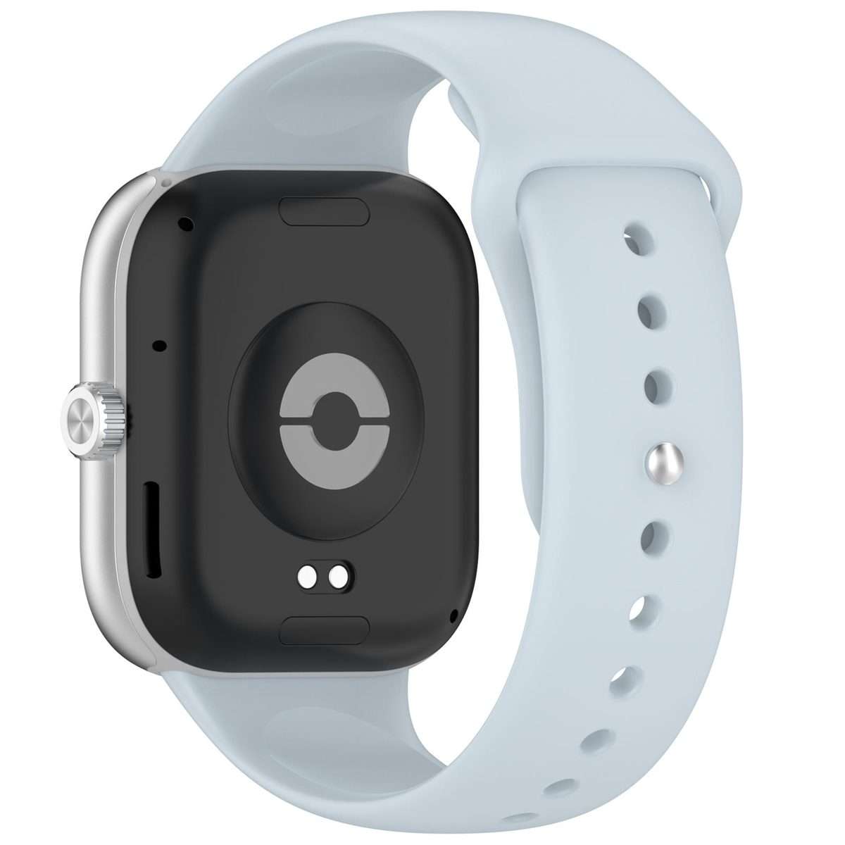 For Redmi Watch 6 / 5 / Xiaomi Band 9 Pro Reverse Buckle Solid Color Silicone Wat ... (Light Blue)