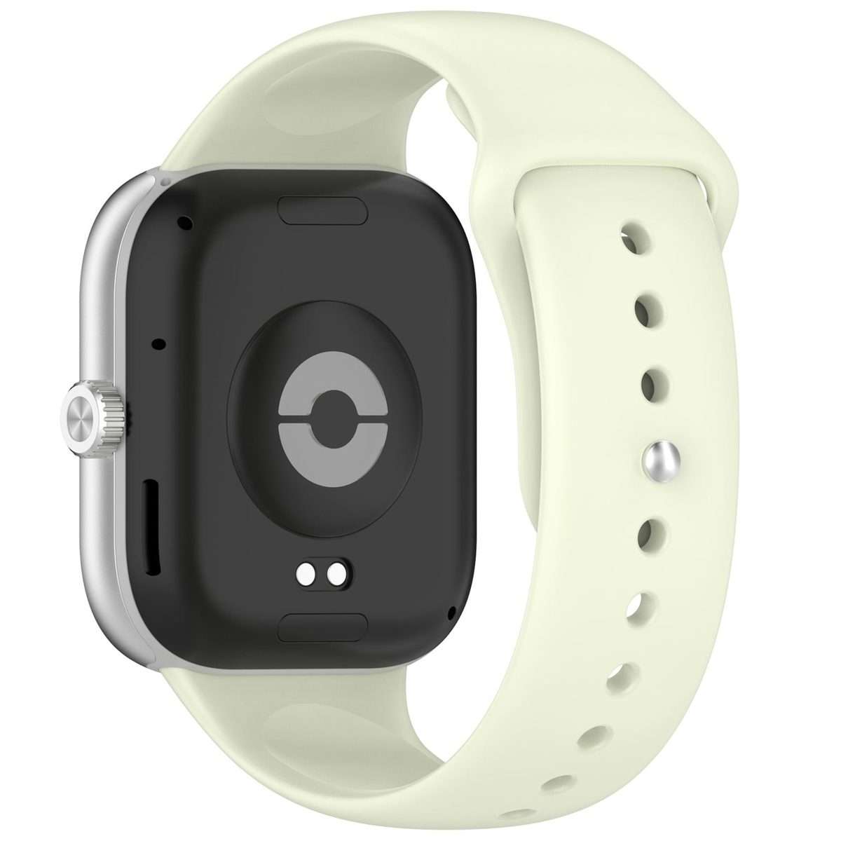 For Redmi Watch 6 / 5 / Xiaomi Band 9 Pro Reverse Buckle Solid Color Silicone Wa ... (Light Green)