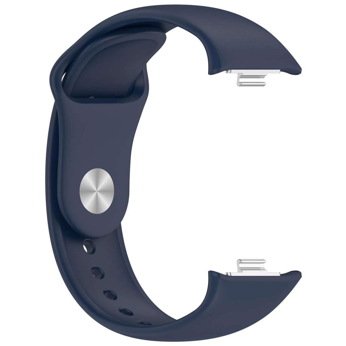For Redmi Watch 6 / 5 / Xiaomi Band 9 Pro Reverse Buckle Solid Color Silicone ... (Midnight Blue)
