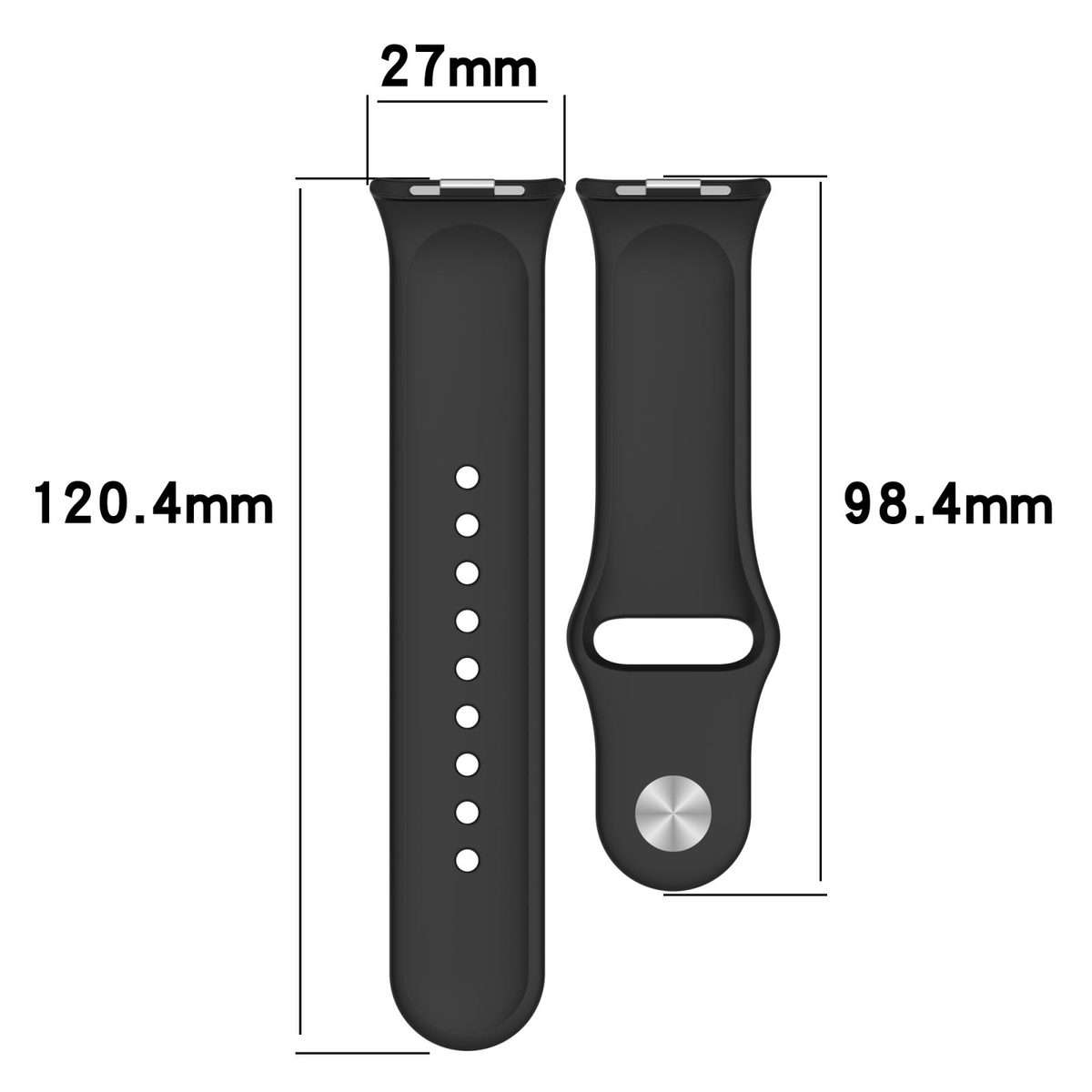 For Redmi Watch 6 / 5 / Xiaomi Band 9 Pro Reverse Buckle Solid Color Silicone ... (Midnight Blue)