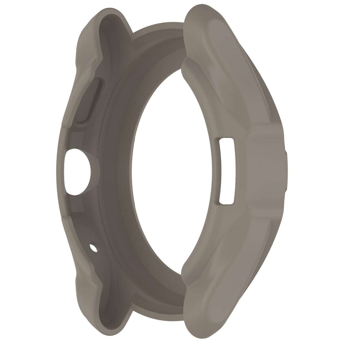 For Ticwatch Pro 5 Enduro Armored TPU Half Coverage Hollow Watch Protective Case(Gray)